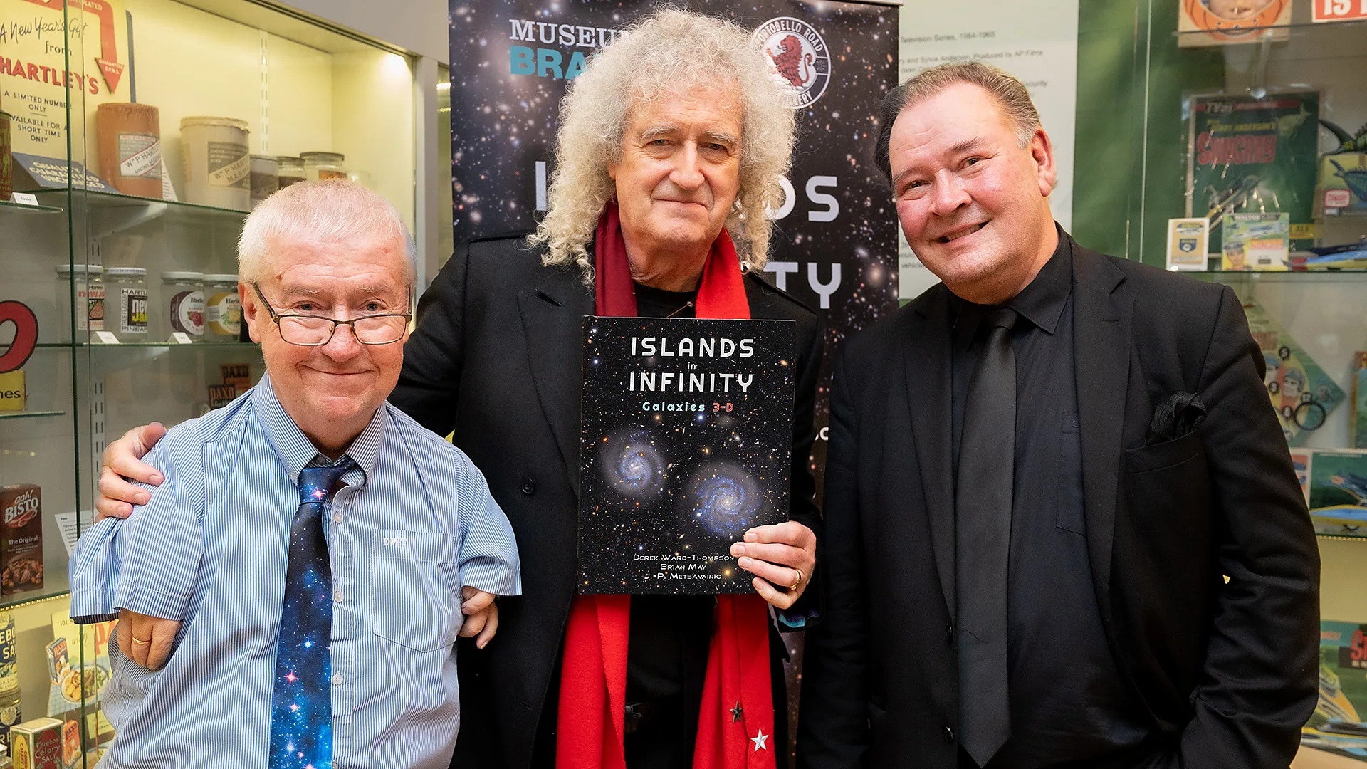 Brian May’s 3D galaxy book redefines cosmic exploration through stereo photography