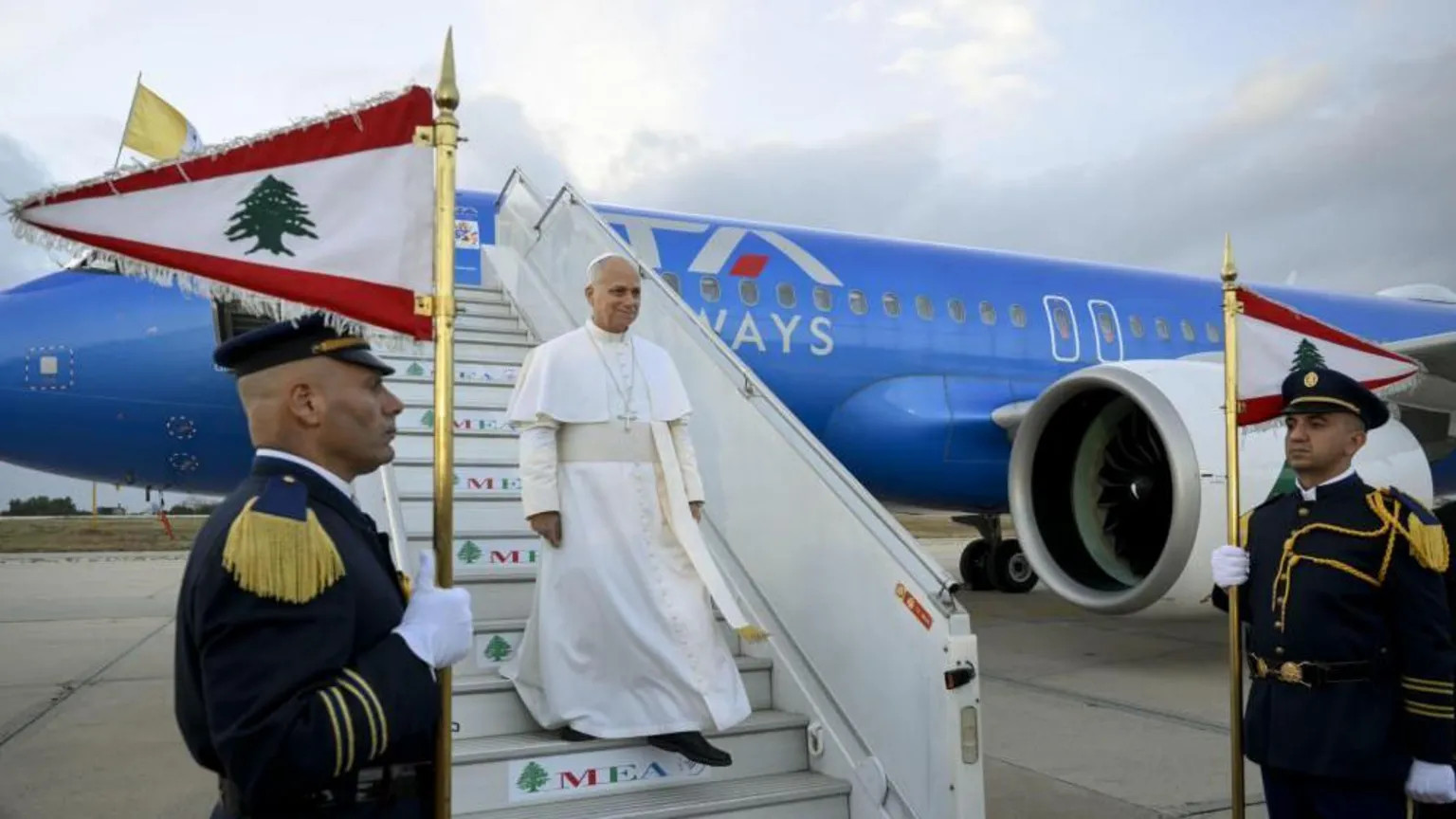 Pope Leo XIV begins Middle East visit with call for peace in Lebanon