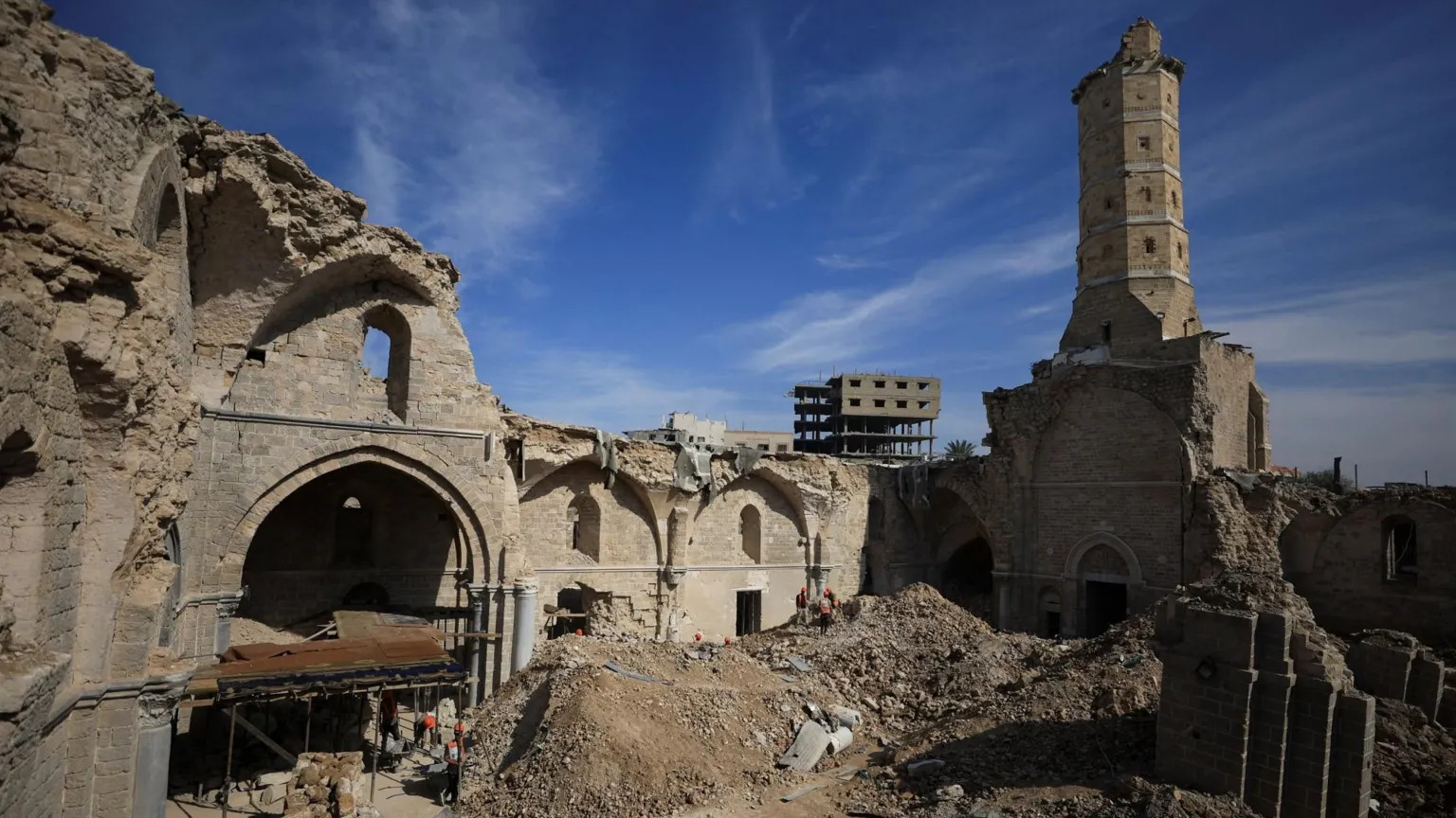 Gaza's historic sites slowly emerge from rubble under ceasefire
