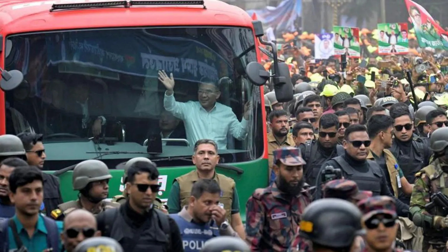 Bangladesh opposition leader Tarique Rahman returns from 17-year exile ahead of elections