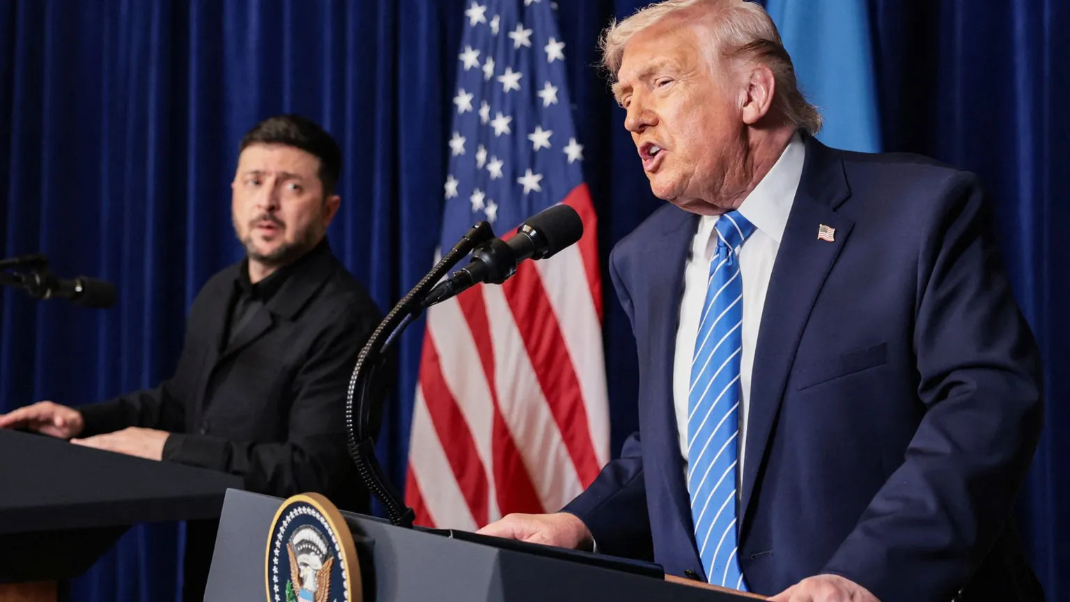 Trump and Zelensky report progress on Ukraine peace plan but territorial disputes linger
