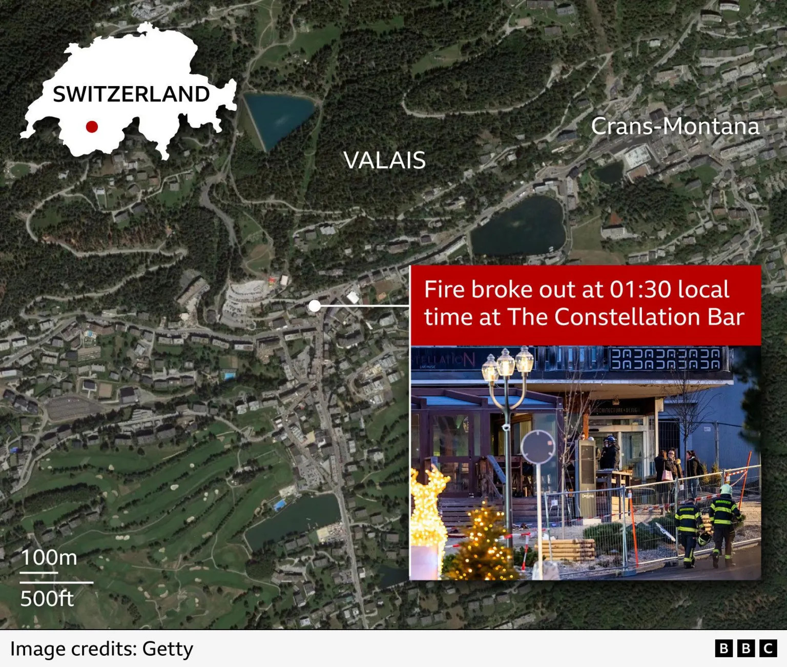 Dozens feared dead in Swiss ski resort fire on New Year's Day