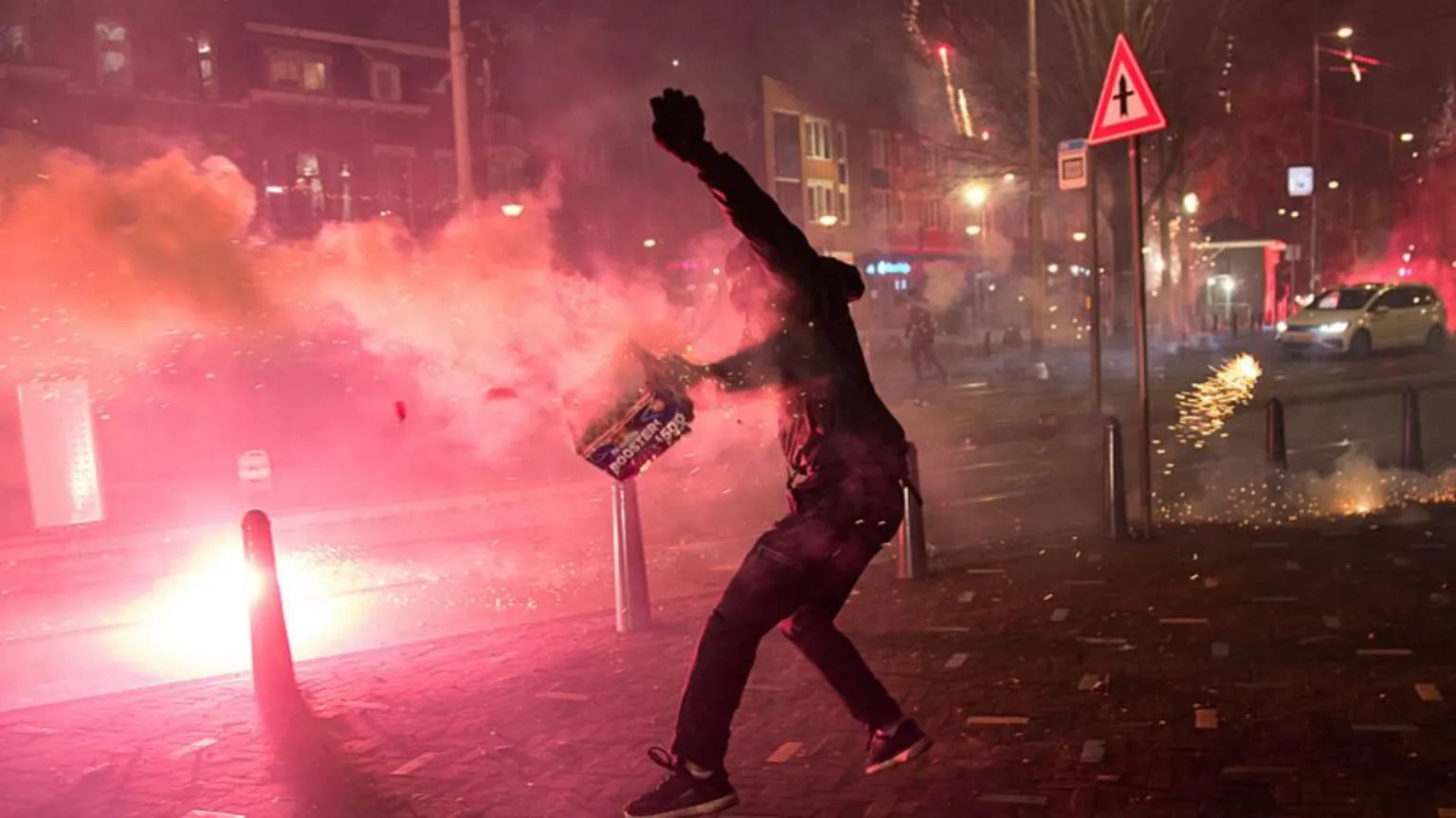Dutch police face unprecedented New Year's Eve violence as fireworks injure dozens