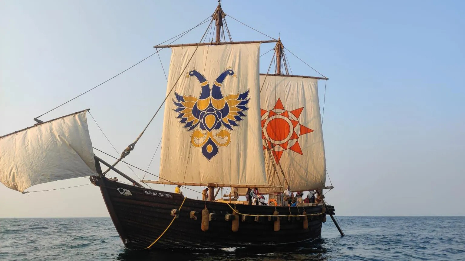 Indian Navy's traditional sailing vessel reaches Oman after 17-day voyage