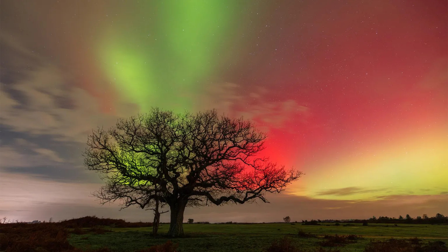Northern Lights dazzle UK skies as far south as Italy and Spain