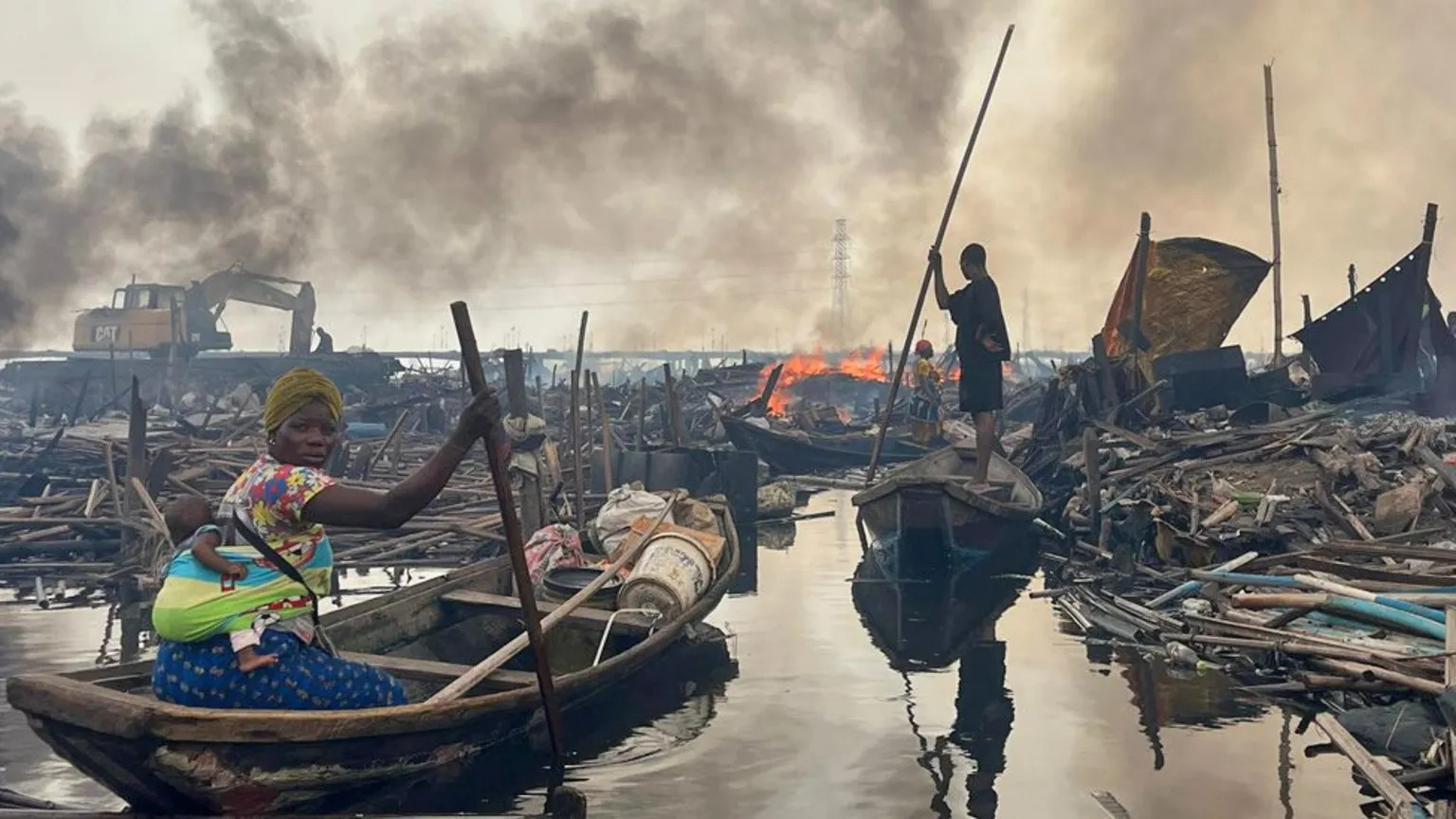 Lagos demolishes waterfront homes in Makoko, displacing thousands amid land dispute