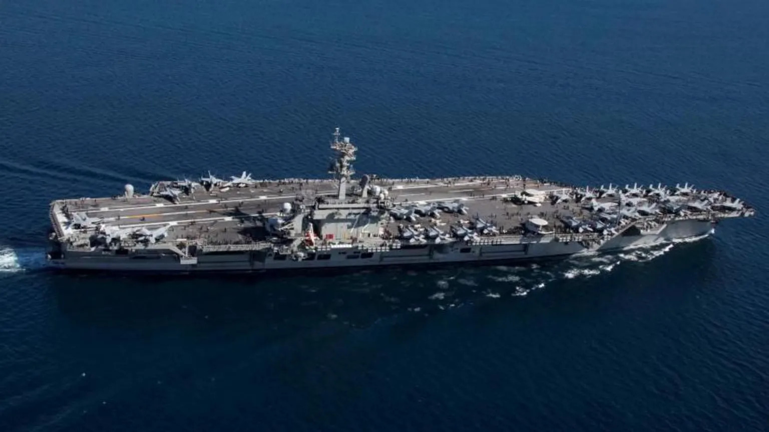 US fighter jet downs Iranian drone near aircraft carrier in Arabian Sea
