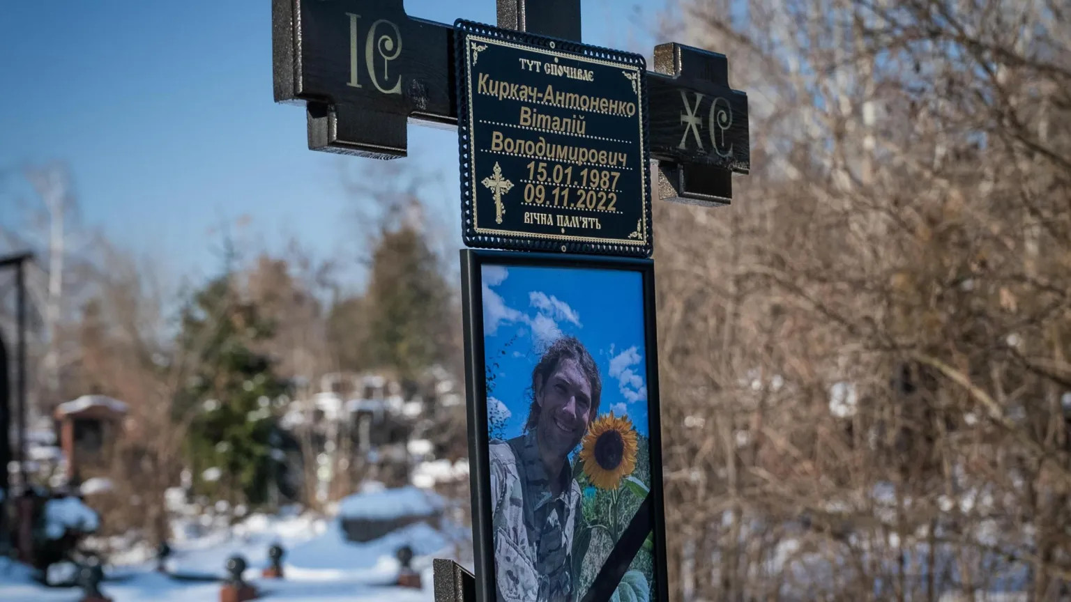 Ukrainian widow reburies husband as war reshapes battlefront cemeteries