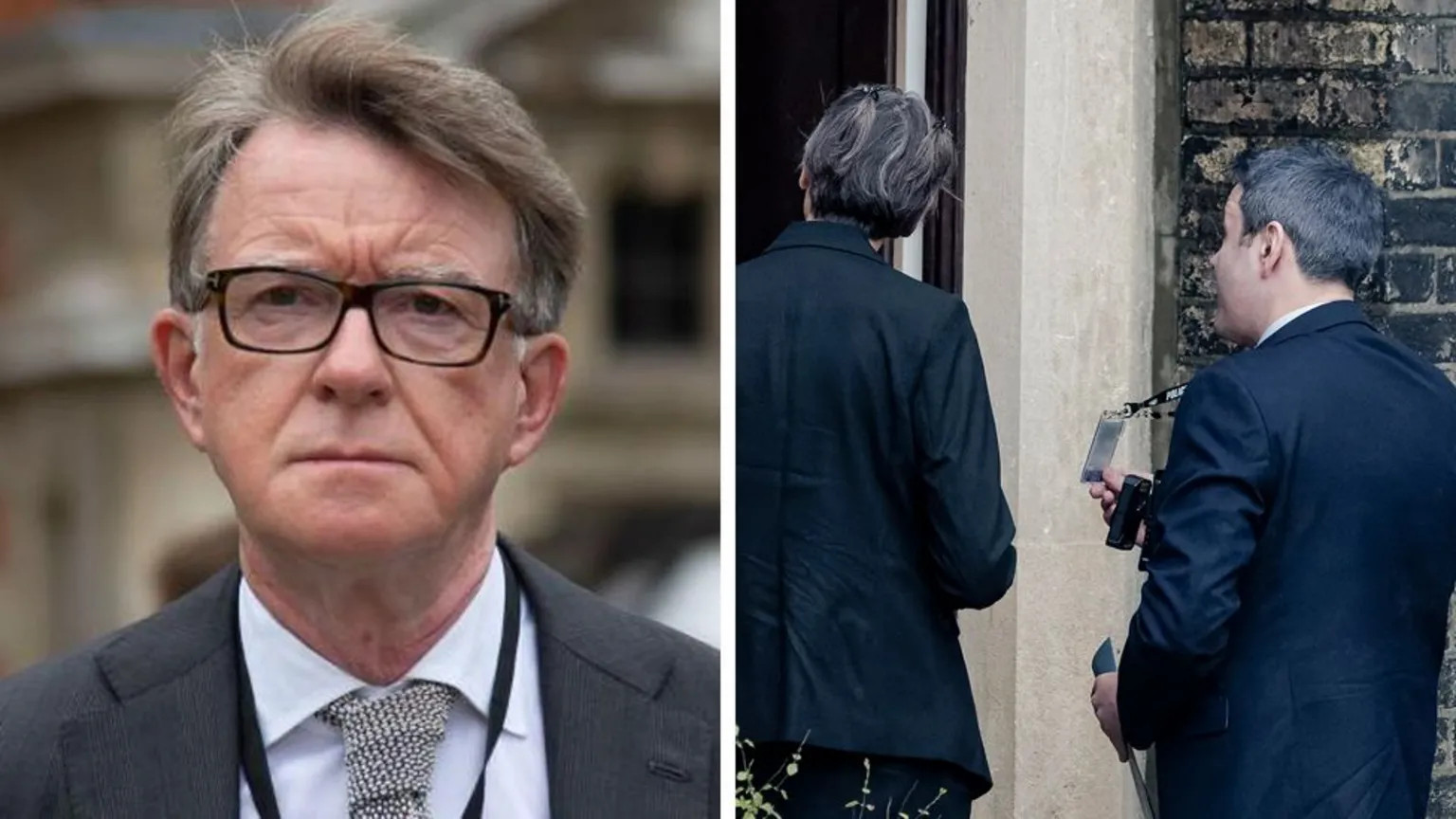 Police search Mandelson properties over Epstein information leak claims