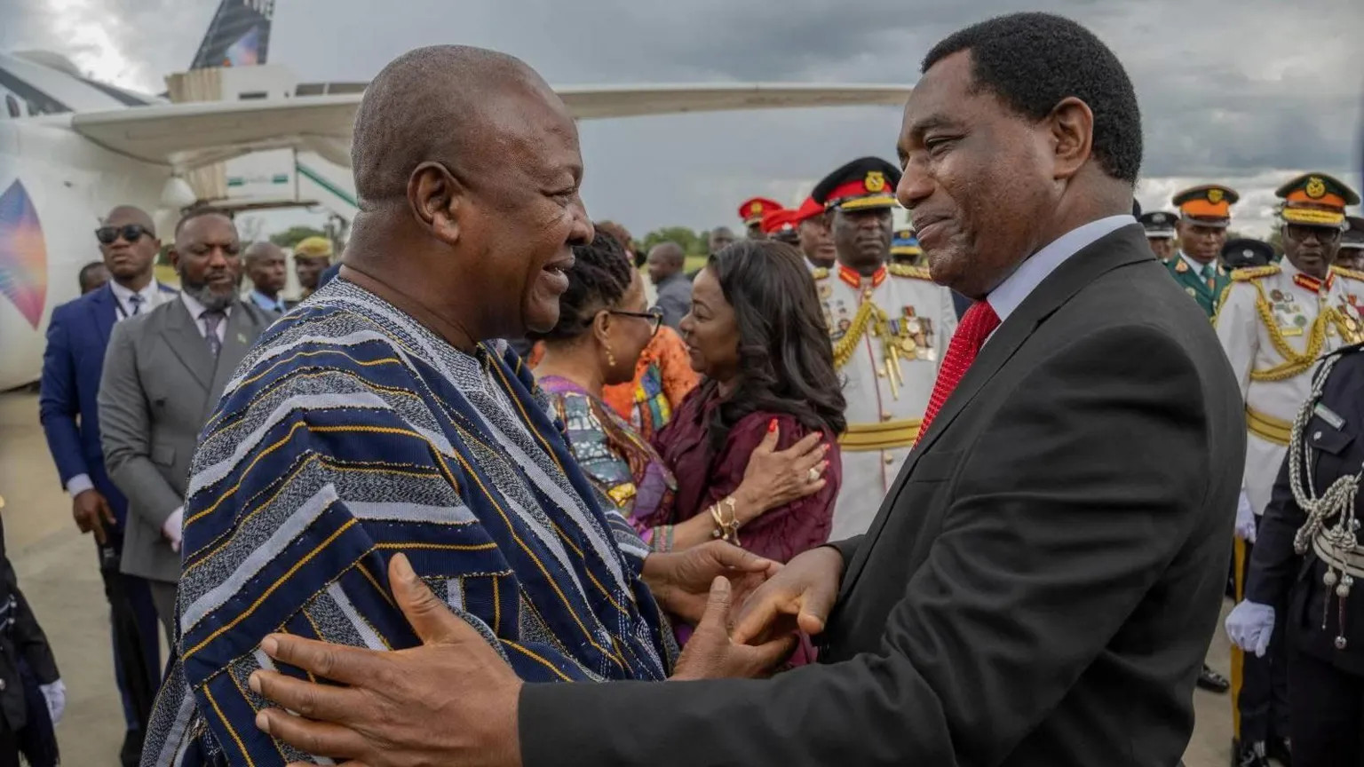 Zambian president embraces Ghanaian fugu after online mockery