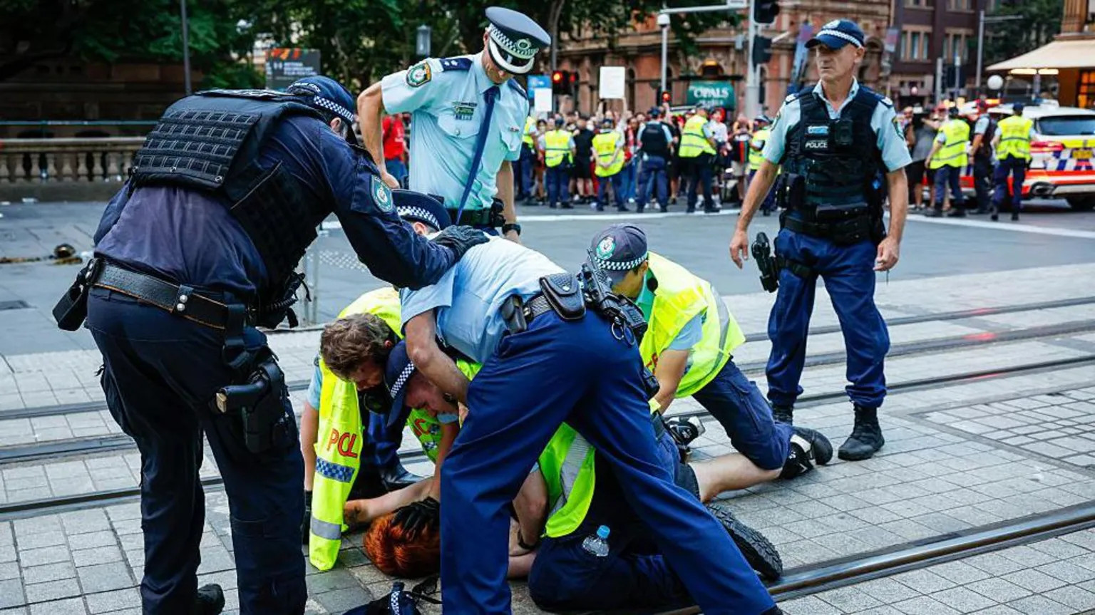 NSW police watchdog probes misconduct claims after violent protest at Israeli president's visit