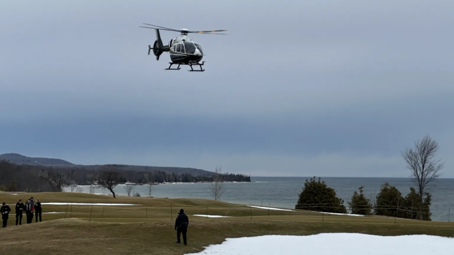 Helicopters rescue 23 stranded on drifting ice floe in Lake Huron