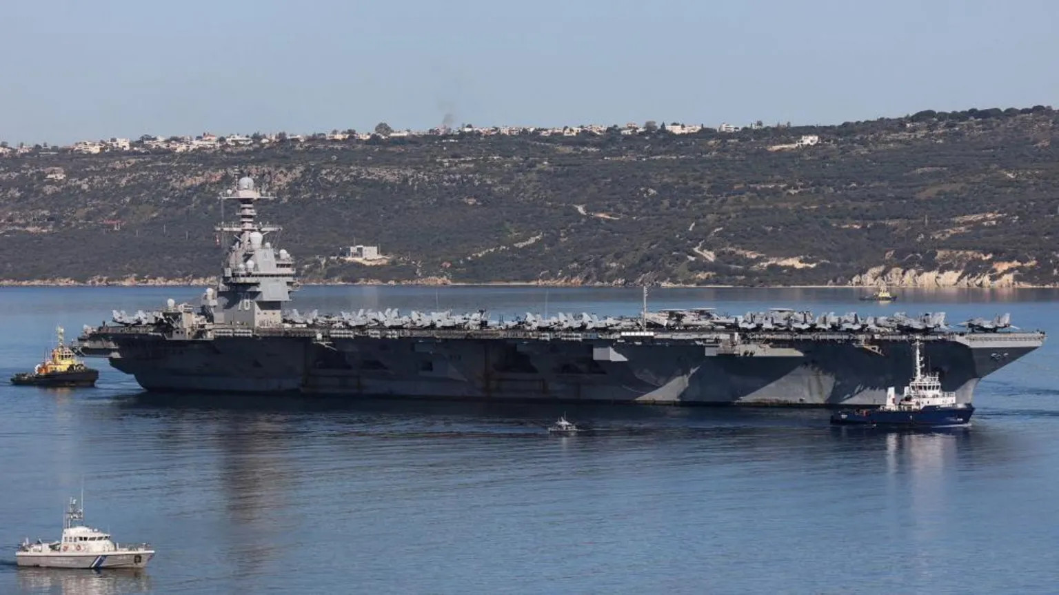 USS Gerald R. Ford heads to Crete for repairs after onboard fire injures sailors