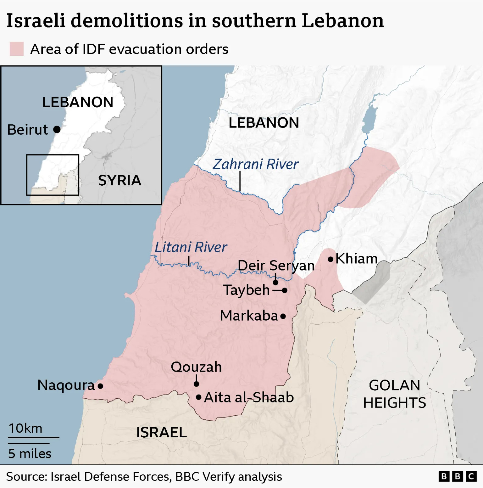 Israeli demolitions raze over 1,400 buildings in southern Lebanon, satellite evidence shows