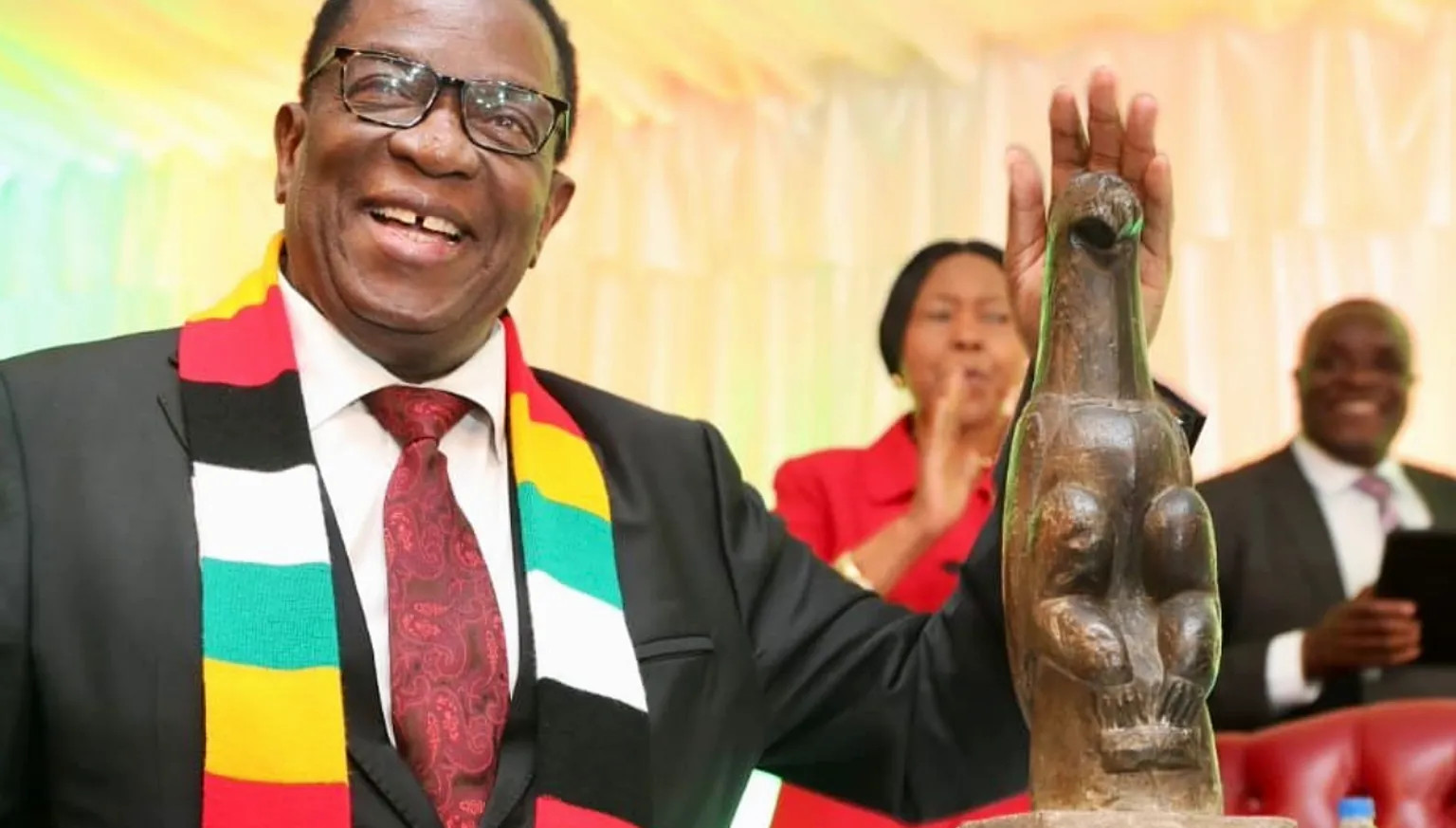 Zimbabwe's final sacred bird sculpture returns home after 137 years abroad