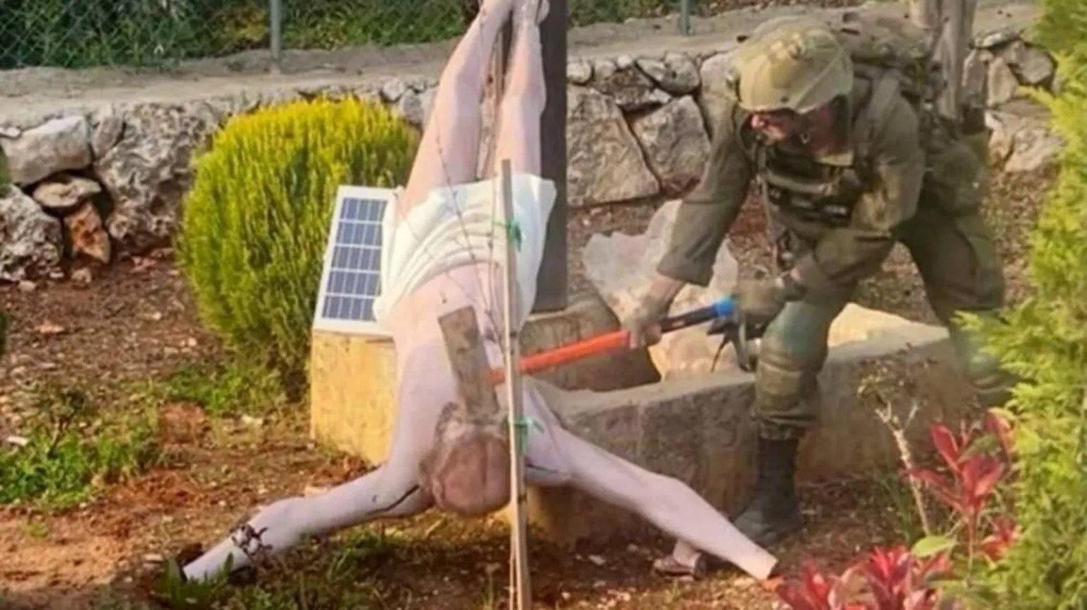 Israeli soldier's attack on Jesus statue in Lebanon sparks global outrage