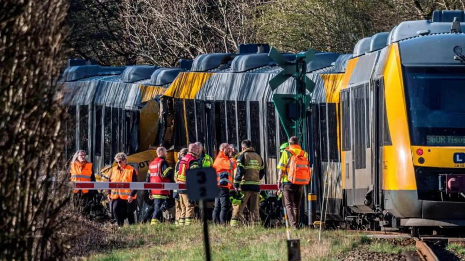 Five critically injured as trains collide head-on near Copenhagen