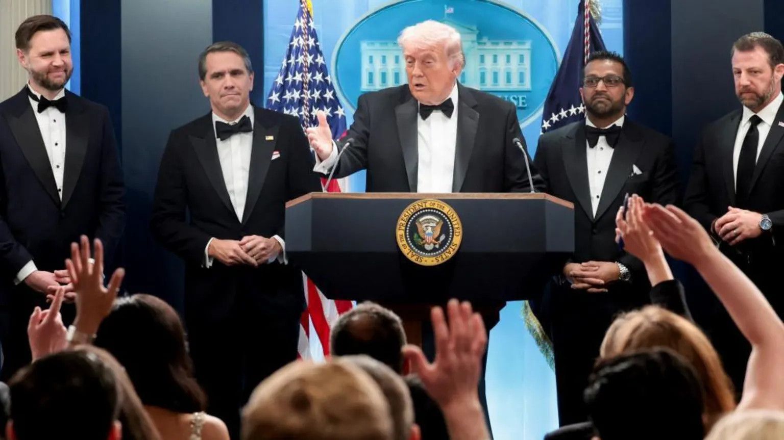 Trump unshaken after gunfire disrupts White House Correspondents' Dinner