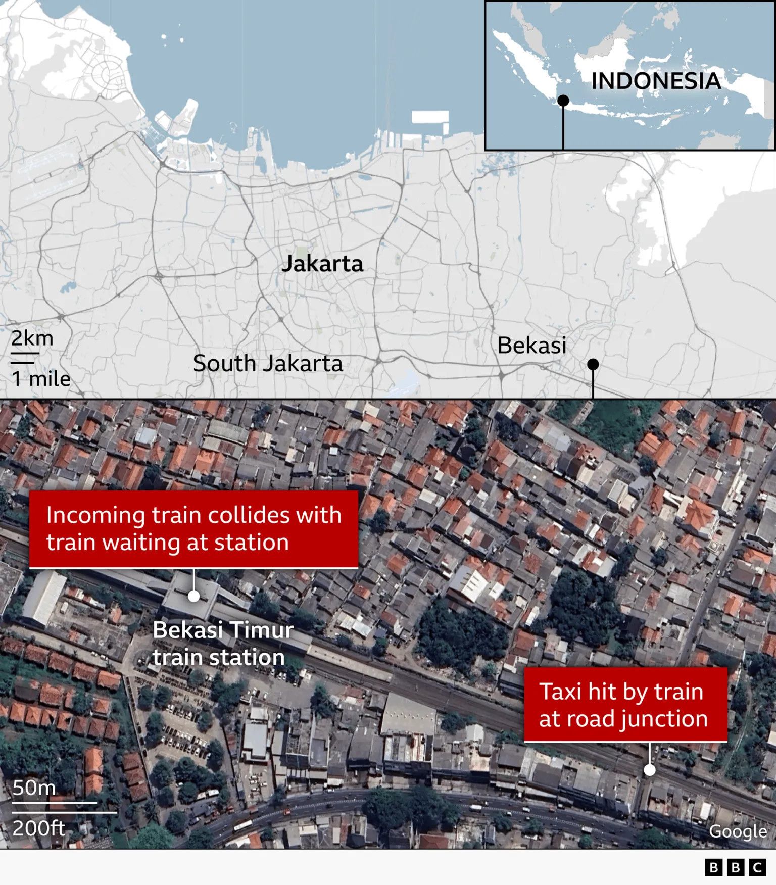 Deadly train collision near Jakarta leaves 15 dead, dozens trapped