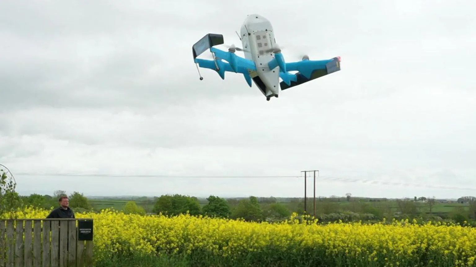 Amazon launches UK's first drone delivery service in Darlington