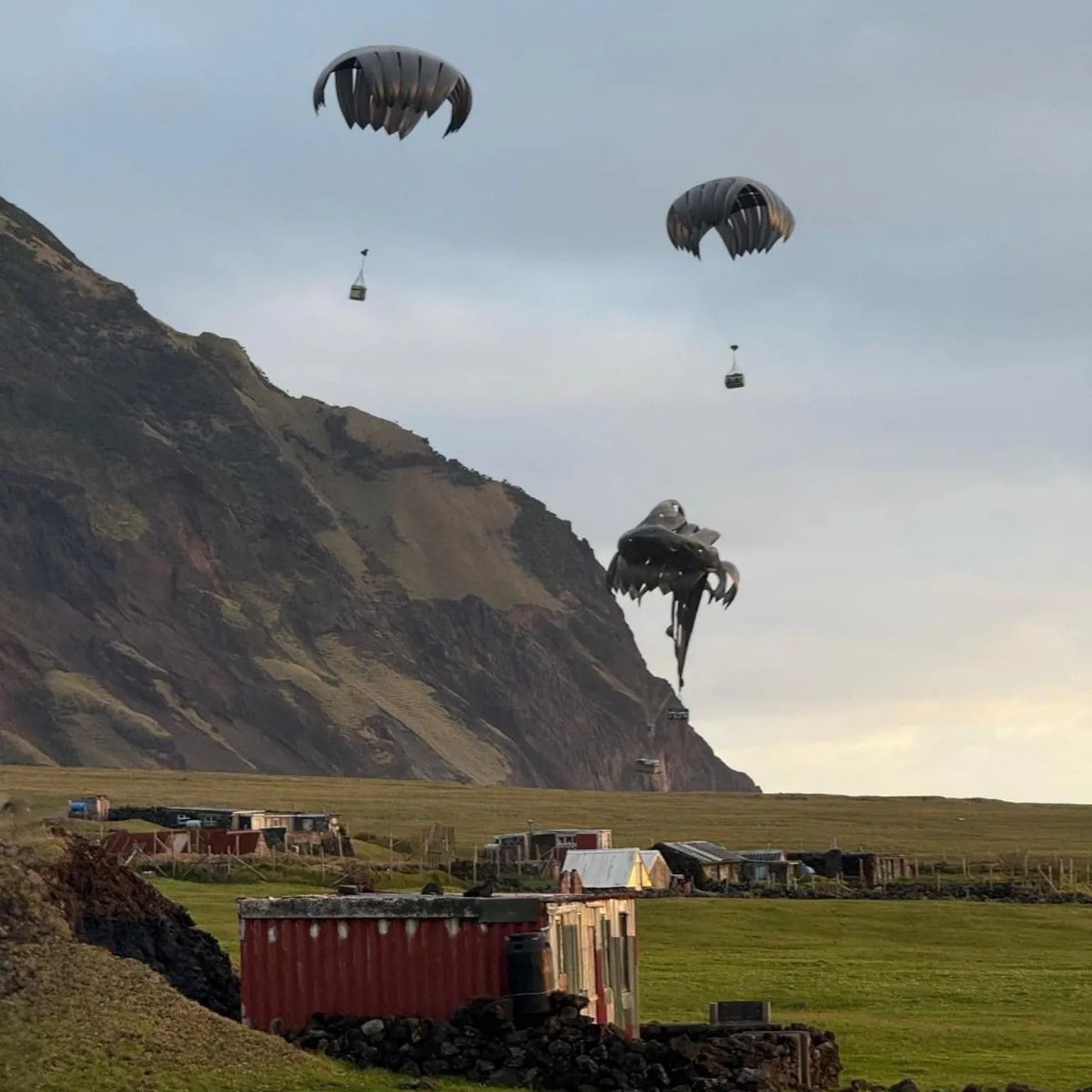 British military parachutes medics to remote island for hantavirus patient