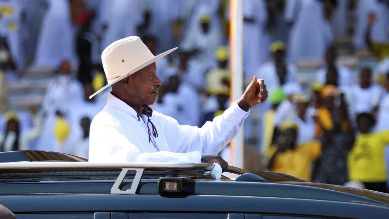 Museveni begins seventh term as Uganda's president amid opposition protests
