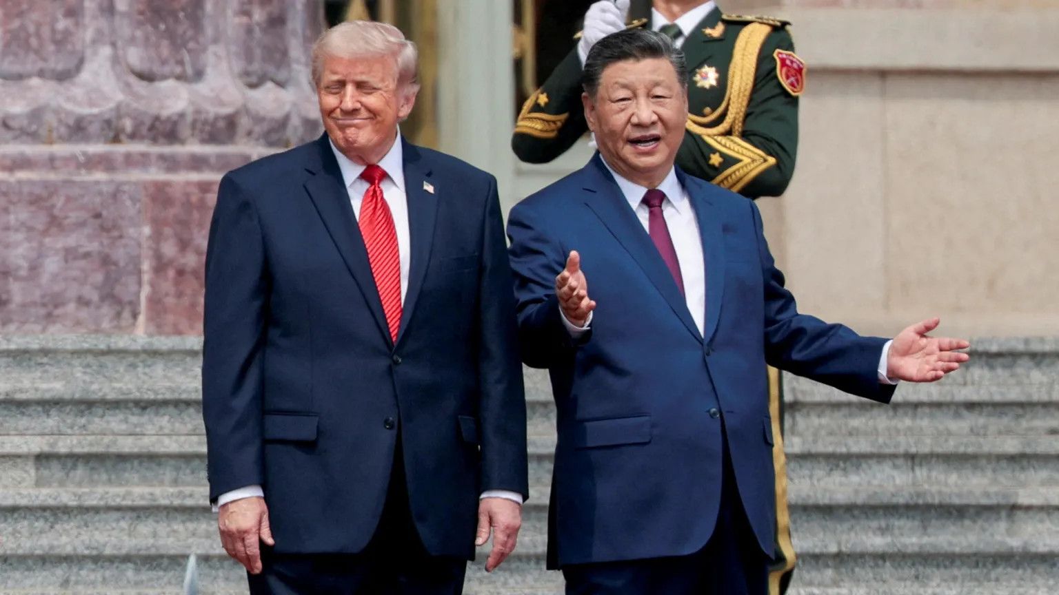 Trump receives red-carpet welcome in Beijing as US-China ties hang in balance
