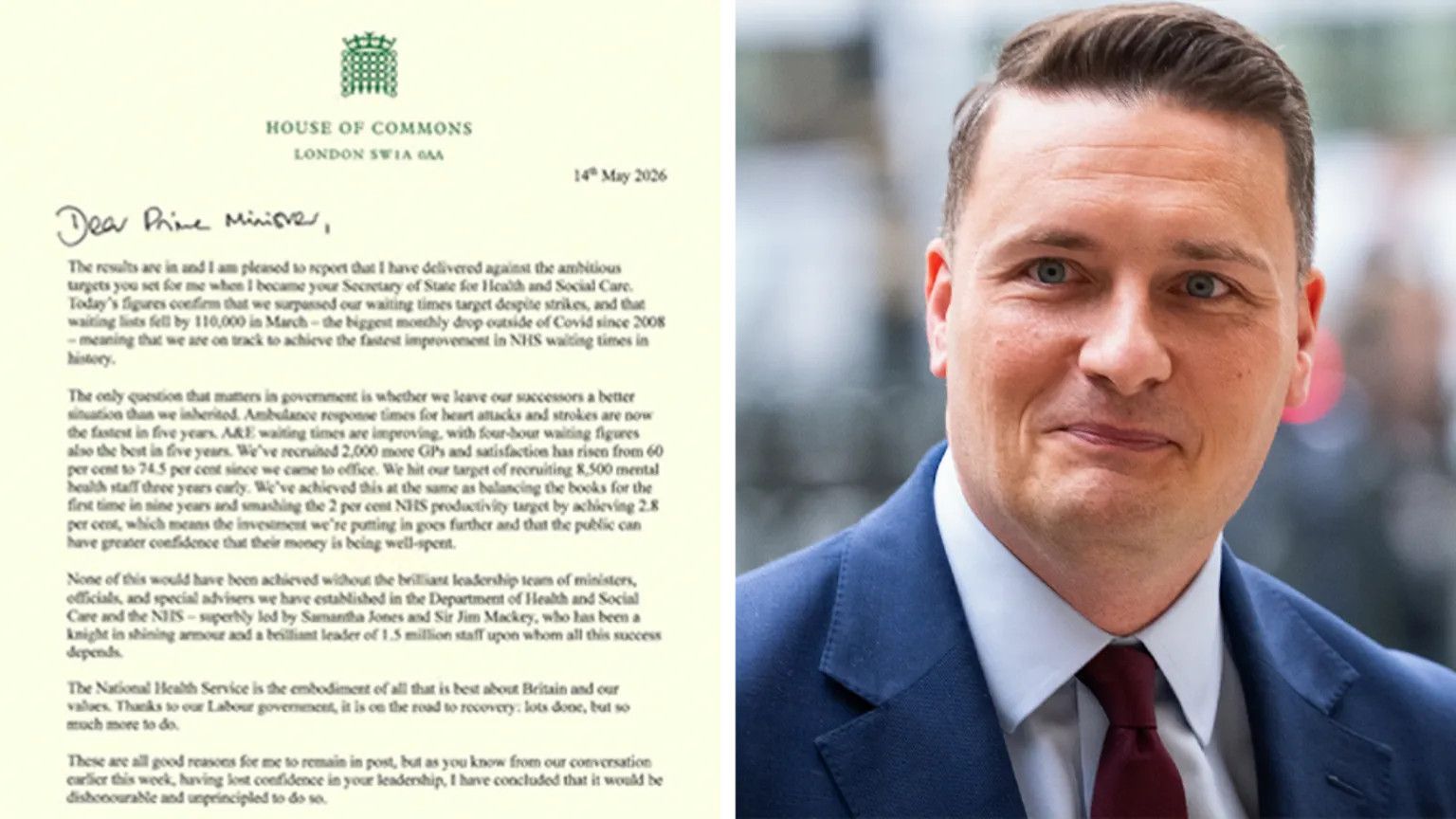 Wes Streeting resigns as UK health secretary citing leadership vacuum