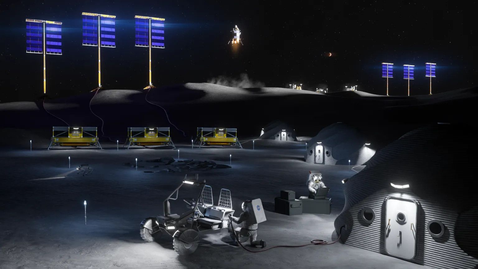 Nasa unveils robotic fleet for Moon base ahead of 2029 human return