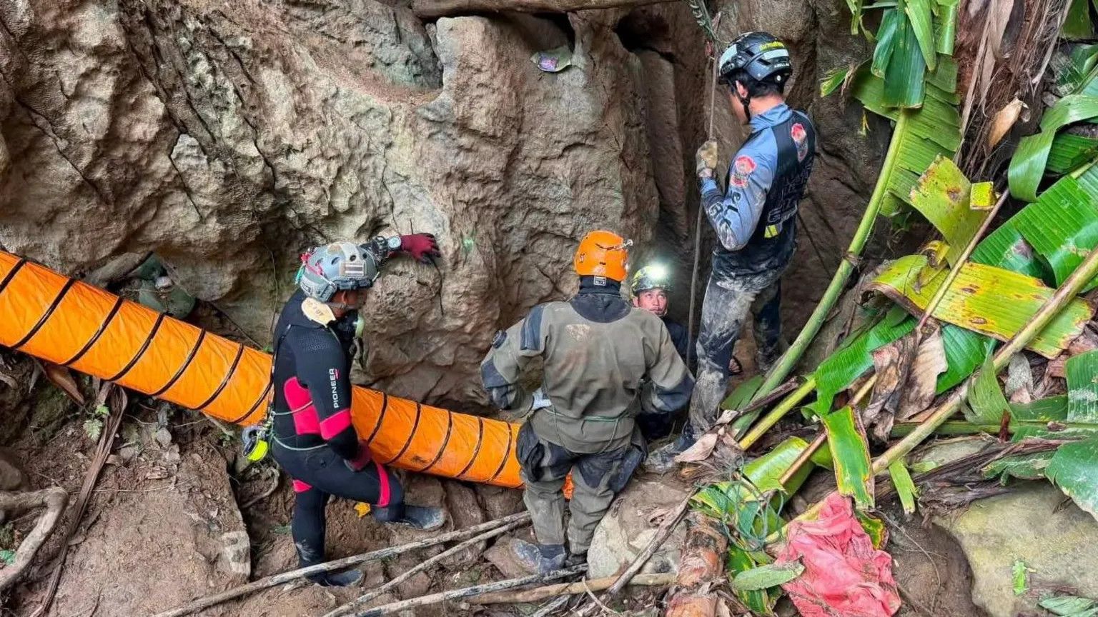 Five villagers rescued alive from flooded Laos cave after week-long ordeal