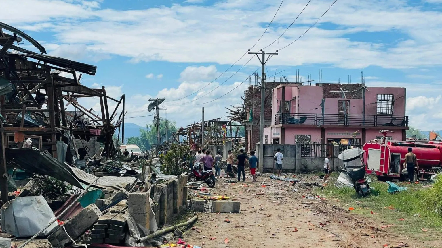 Deadly blast in Myanmar rebel-held area kills 46, including children