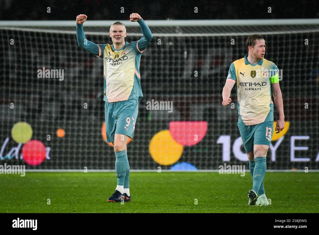 Haaland’s brace lifts Manchester City to second in Premier League