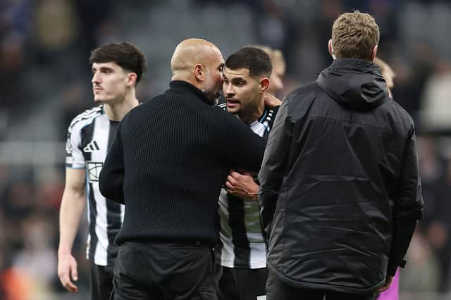 Guardiola apologizes after confronting cameraman in Newcastle defeat