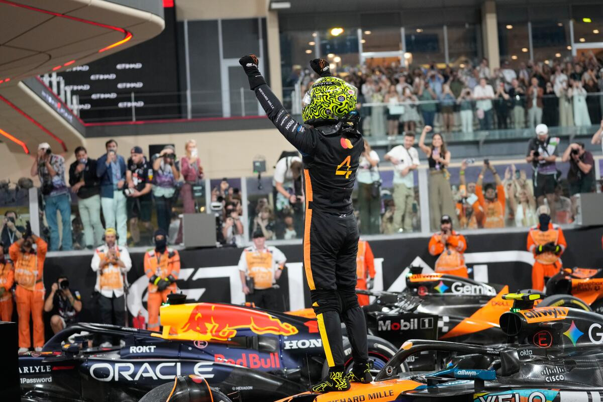 Norris clinches 2025 F1 title with emotional Abu Dhabi victory