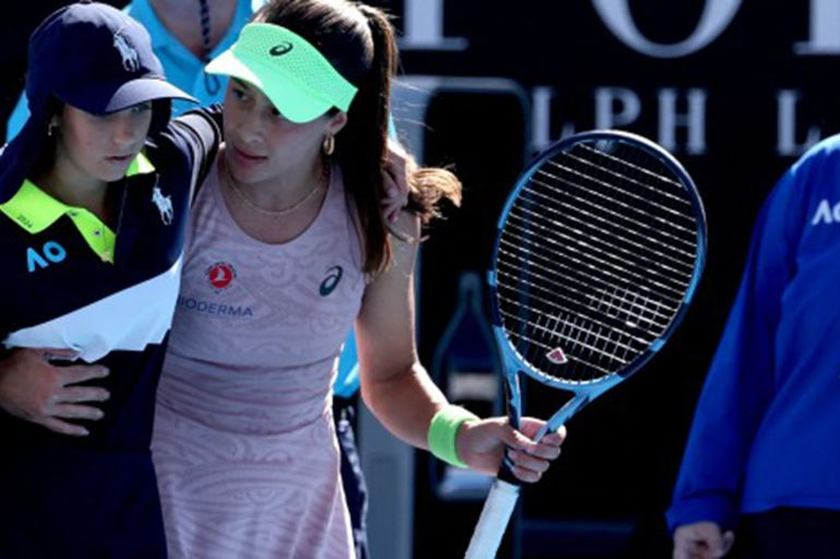 Sonmez prioritizes kindness after aiding fainting ball girl at Australian Open