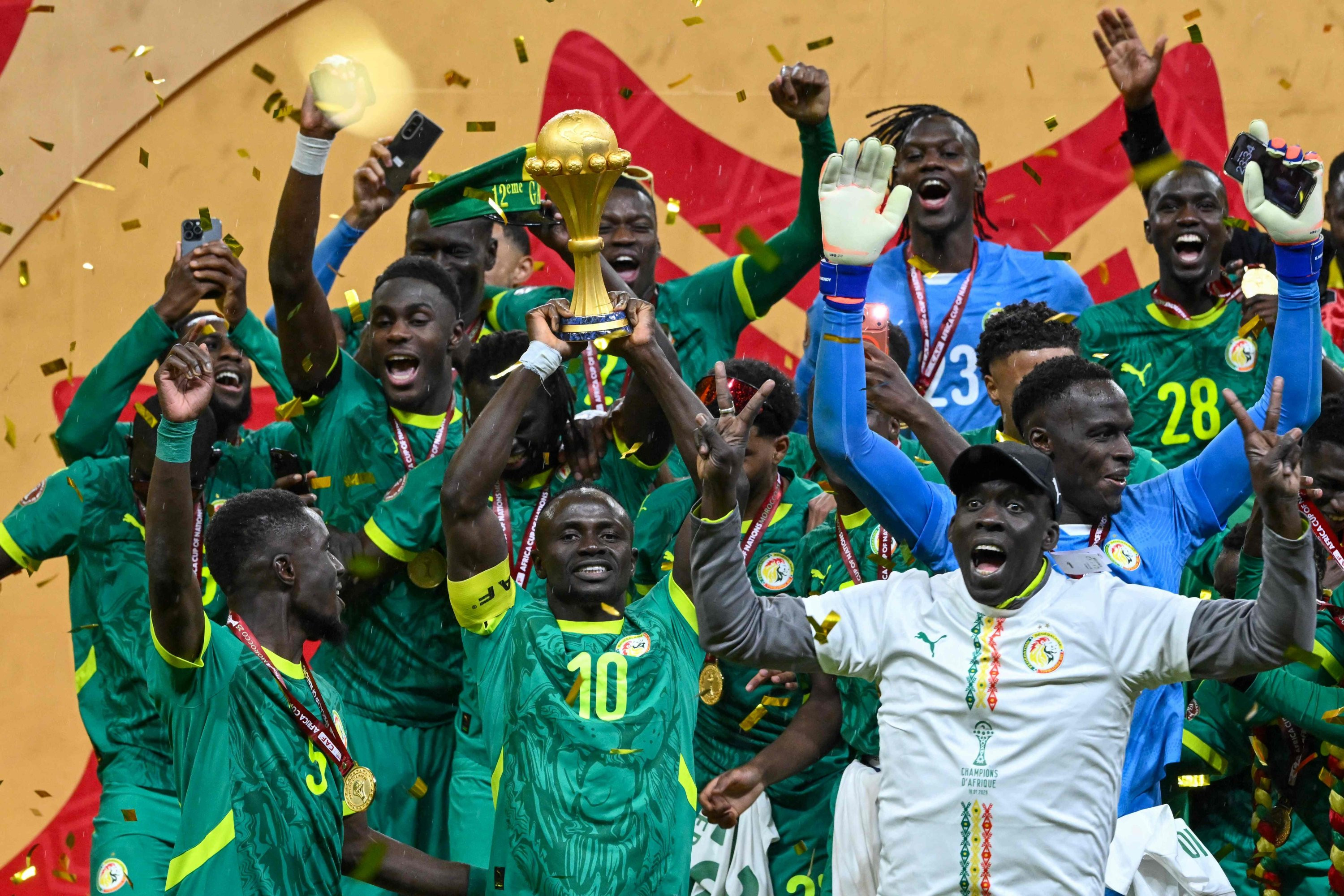 Senegal clinches second Afcon title amid chaotic final against Morocco