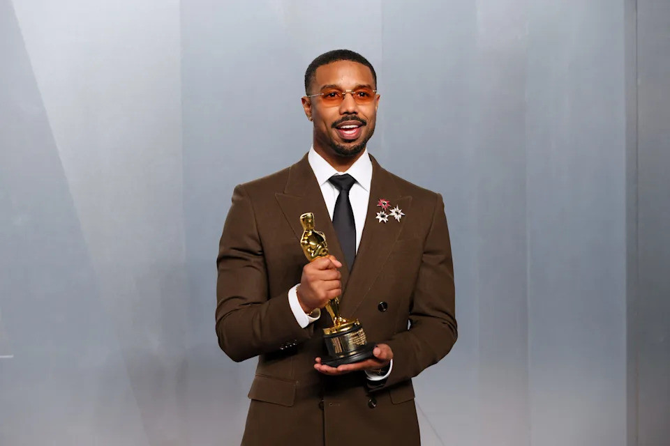 Michael B. Jordan celebrates Oscar win with In-N-Out Burger feast