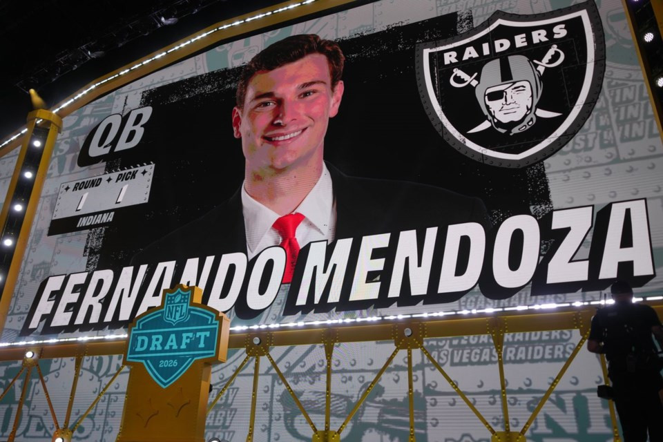 Fernando Mendoza's NFL dream realized as Raiders pick him first overall