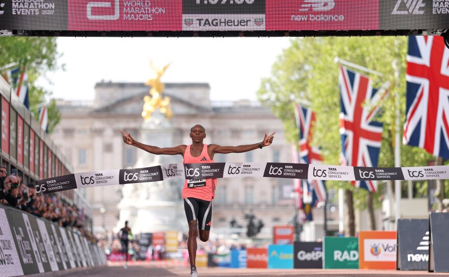 Sawe smashes marathon world record with sub-two-hour run in London