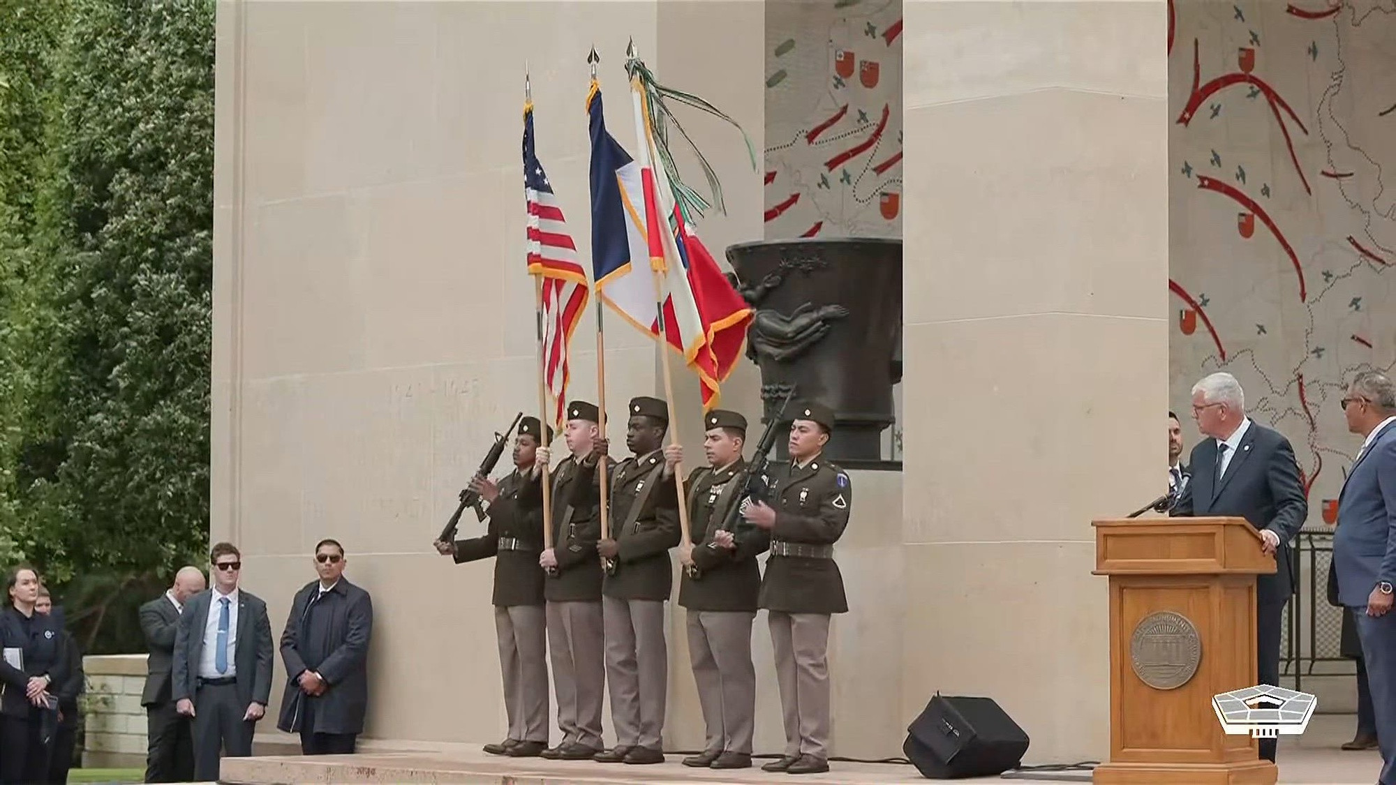 US defence chief calls European migration an 'invasion' during D-Day speech